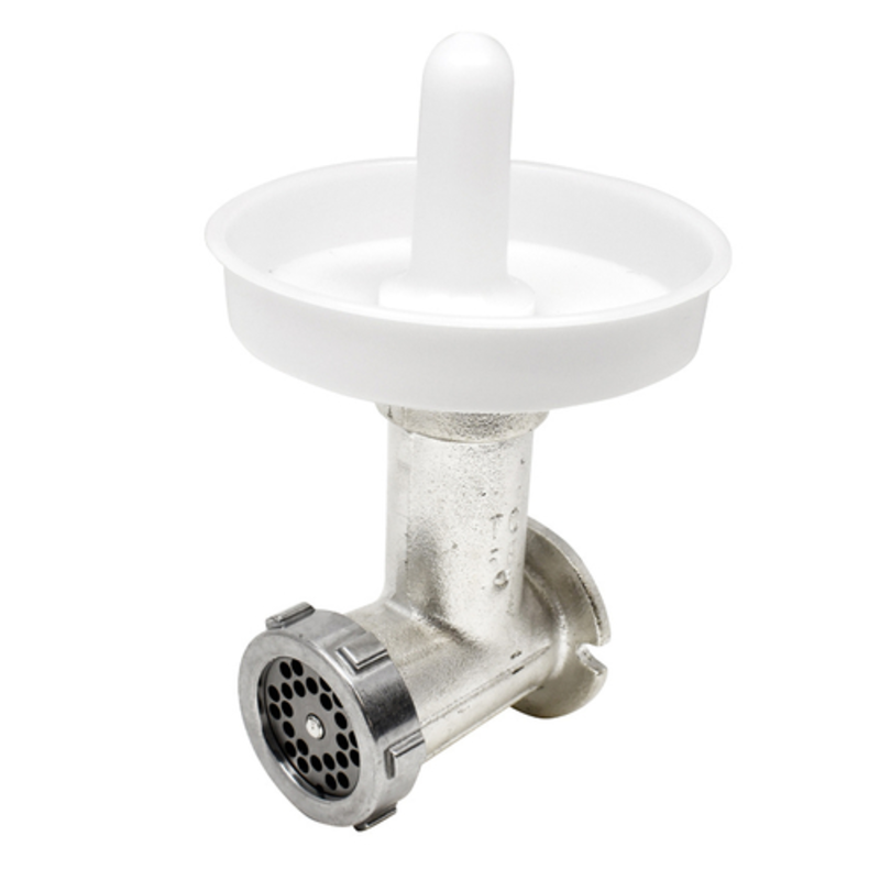 Alt Tag: Omcan 44019 #5 Meat Grinder Attachment (with 5/8″ hub) for Model 8820N (# 18901) Tomato Squeezer
