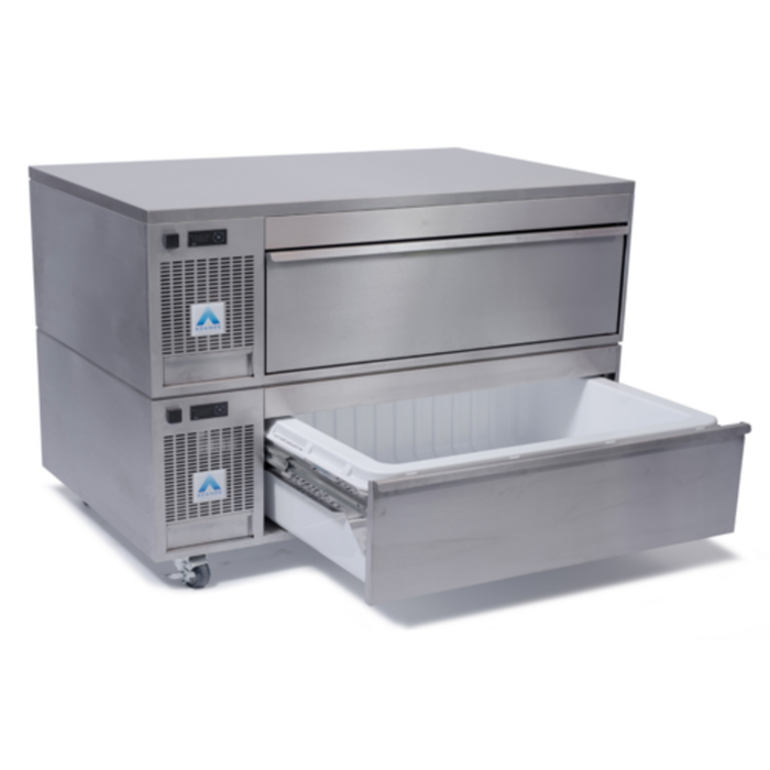 Adande VLS2 43.3" Two Drawer Refrigerated/Freezer Prep Station