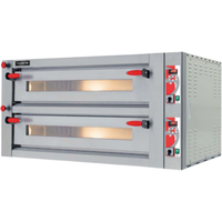Trento 40643 Fuoco Series 56.7"W Double Deck Electric Pizza Oven