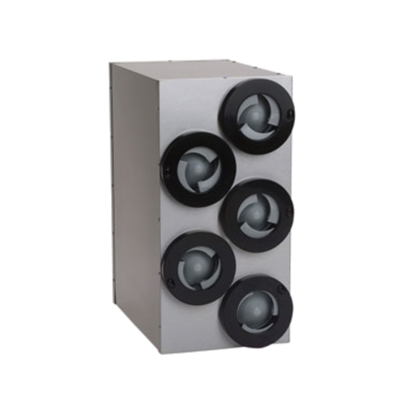 Antunes DACS-50 15"W Countertop 5-Tube Cup Dispenser Cabinet For Efficient Cup Dispensing And Hygiene
