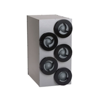 Antunes DACS-50 15"W Countertop 5-Tube Cup Dispenser Cabinet For Efficient Cup Dispensing And Hygiene