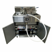 Royal RFT-75-3-CM 225 lb. Gas Fryer Battery with Filtration