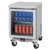 Turbo Air MUR-20SG-N6 20" M3 Series Undercounter Glass Door Refrigerator
