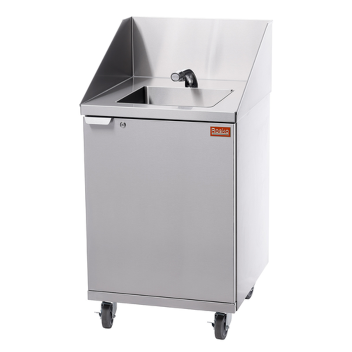 Rosko RO-HS24-C-CW-MET 24"W Portable Stainless Steel Handwash Station