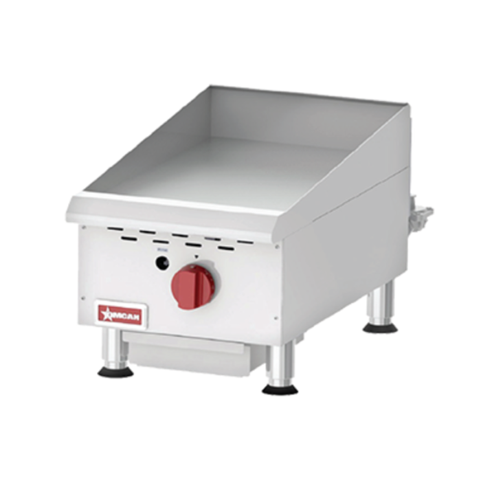 Omcan 43737 CE-CN-G15M 15" Countertop Gas Griddle 30,000 BTU
