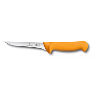 Swibo 5.8408.13 5" Straight Narrow Stiff Boning Knife Orange Handle