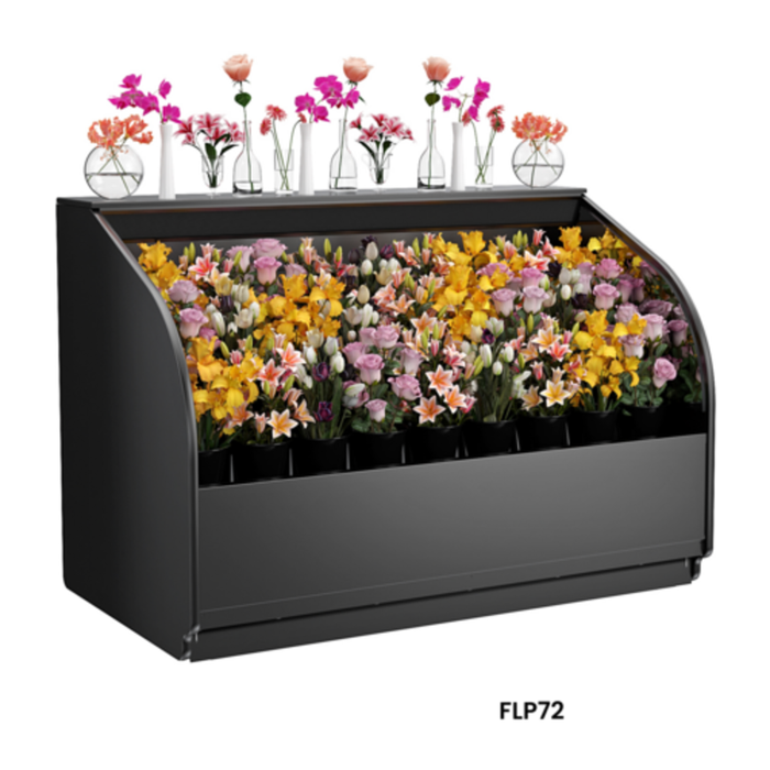 Structural Concepts FLP72 74-1/4"W Allure Self-Service Refrigerated Merchandiser