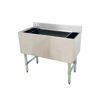 OMCAN 43478 36" Insulated Stainless Steel Underbar Ice Bin Cocktail Unit