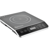 Alt Tag: Omcan 45486 Countertop Induction Cooker with 1800W Power countertop unit with black crystal glass plate and digital touch controls