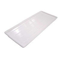 Omcan 13005 24-inch Polypropylene Market and Bakery Display Tray, white commercial bakery display tray for market pastry presentation