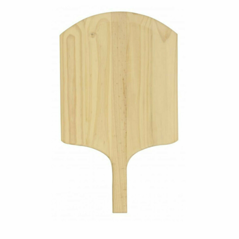 Alt Tag: OMCAN 80603 Wooden Pizza Peel with 14-Inch x 16-Inch Blade, sturdy wooden pizza peel blade for oven baking and serving