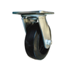 600 lb capacity rotating caster wheel designed for smooth mobility and efficient maneuverability in commercial environments.