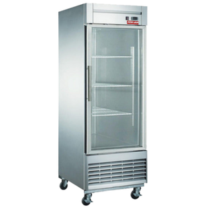 New Air NSGR-28-H 27.5-Inch Glass Door Reach-In Refrigerator