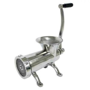Omcan 44420 #32 Manual Hand Meat Grinder Stainless Steel