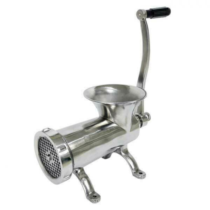 Omcan 44420 #32 Manual Hand Meat Grinder Stainless Steel
