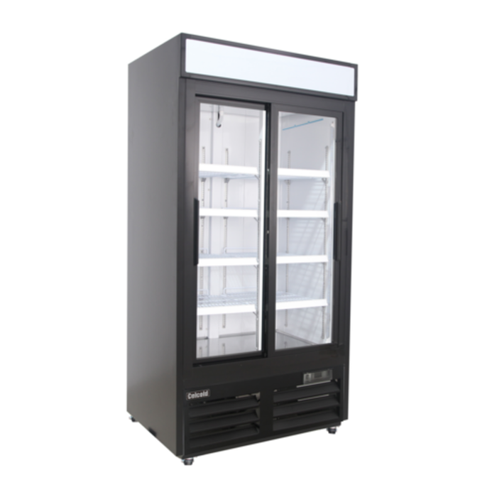 Celcold CR36SGDM 40"W 36 cu.ft. Sliding Glass Door Refrigerator