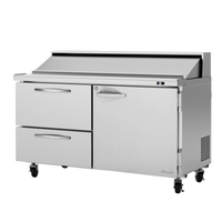 Turbo air PST-60-D2R(L)-N 60" PRO Series Sandwich/Salad Prep Table