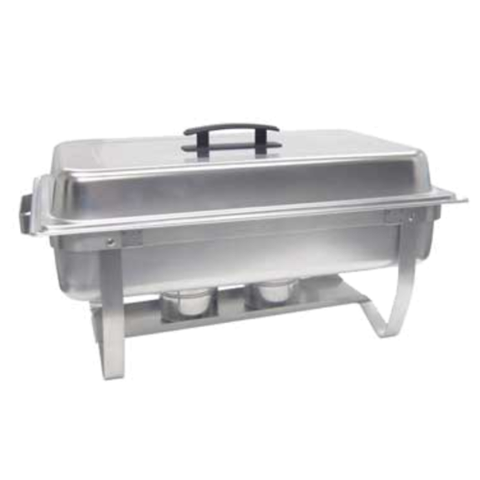 Plat à réchaud pliant oblong en acier inoxydable de 8 pintes Admiral Craft FCD-8
