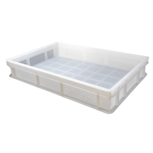 Omcan 81141 Bac de Rangement Alimentaire Perforé en Polypropylène 60 cm x 40 cm