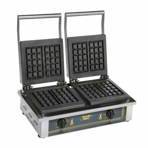 Equipex GED10 Double Brussels Waffle Baker 4 Waffle Capacity