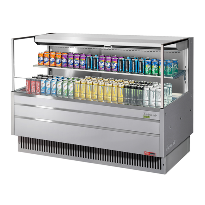 Turbo Air TOM-60L-UF-S-2S-N 58-3/4"W Open Display Merchandiser