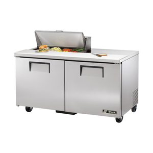 Réfrigérateur de préparation de salades/sandwichs True TSSU-60-08-HC 152 cm avec portes pleines