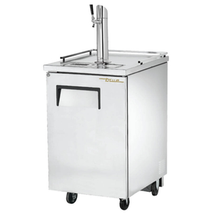Distributeur de bière True Manufacturing de 23,5 pouces avec porte pleine en acier inoxydable
