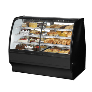 True TGM-DZ-59-SC/SC-S-S 59-1/4" Dual Zone Glass Merchandiser Display Case