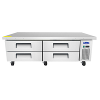 Atosa MGF8453GR 72.5-Inch Refrigerated Chef Base Equipment Stand