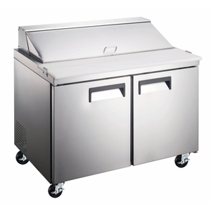 Table de préparation réfrigérée à deux portes pour sandwiches Ancaster AFE-PTS-47 47 po