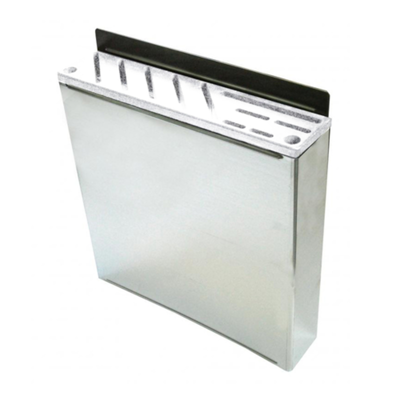 Stainless Steel Knife Rack For Professional Kitchens, Holds 10 Knives, Hygienic Design For Efficient Blade Organization