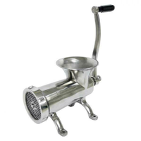 Omcan 44420 #32 Heavy-Duty Stainless Steel Manual Meat Grinder