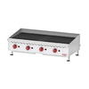 Countertop Gas Charbroiler Featuring Four Burners For High-Volume Cooking And Consistent Grill Results.