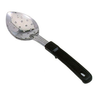 Cuillère de service perforée en acier inoxydable Omcan 80731, longueur 33 cm