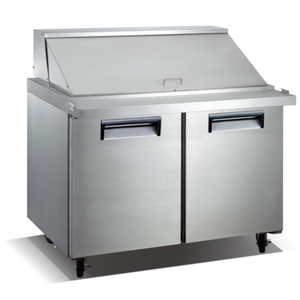 Table de préparation à sandwich réfrigérée U-STAR USSLM-2D 47" de large avec Mega Top