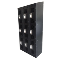 OMCAN 43048 3-Tier Mesh Door Steel Locker 36"W x 18"D