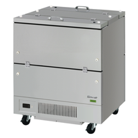Turbo Air TMKC-34-2-SS-N6 34"W Super Deluxe Milk Cooler Station