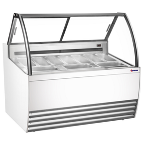 Omcan 47498 (FR-CN-0010W) 55"W 10 Pan Gelato Display Showcase