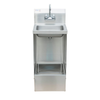 Alt Tag: OMCAN 47246 15.31-inch Wide Stainless Steel Hand & Mop Sink commercial combo hand sink with faucet and integrated floor mop basin