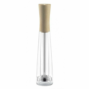 Omcan 43701 TRE SPADE Tosca Series Beech Wood Salt Mill, 10"