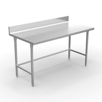 Winholt DTBB-3048-HKD 48"L x 30"W Stainless Steel Hybrid Work Table