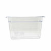 Omcan 80057 Clear Polycarbonate 6.2 L 1/3 Size Food Pan Durable clear polycarbonate 6-inch deep commercial food pan for buffet and catering