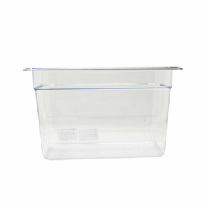 Omcan 80057 Clear Polycarbonate 6.2 L 1/3 Size Food Pan Durable clear polycarbonate 6-inch deep commercial food pan for buffet and catering