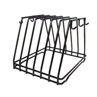 Kitchen Utensils CBR-6BK Black Heavy Duty Wire Cutting Board Rack