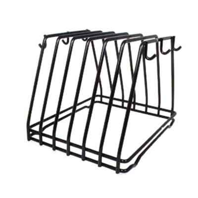 Kitchen Utensils CBR-6BK Black Heavy Duty Wire Cutting Board Rack