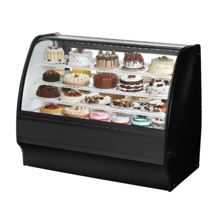 True TGM-R-59-SC/SC-S-W 59.25 Inch Refrigerated Bakery Display Glass Merchandiser