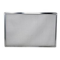 Omcan 46736 Tamis à pizza rond en aluminium perforé de 16 po pour croûtes croustillantes