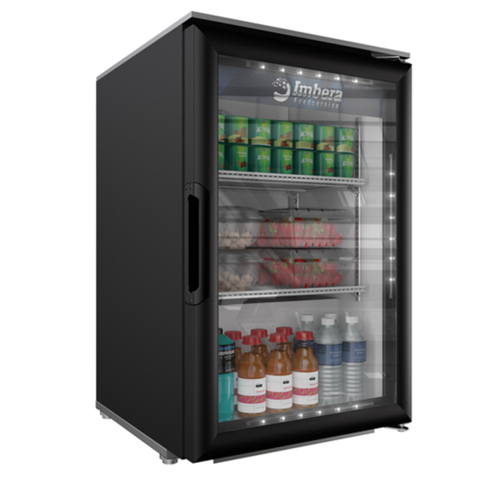 Imbera EVC04 HC BW 21" Countertop Glass Door Refrigerator Merchandiser