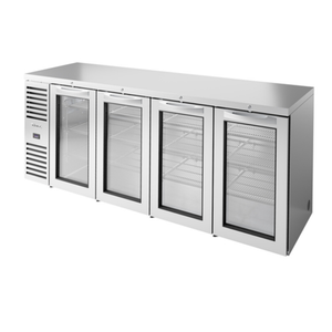 True TBR92-RISZ1-L-S-GGGG-1 92" Refrigerated Back Bar Cooler