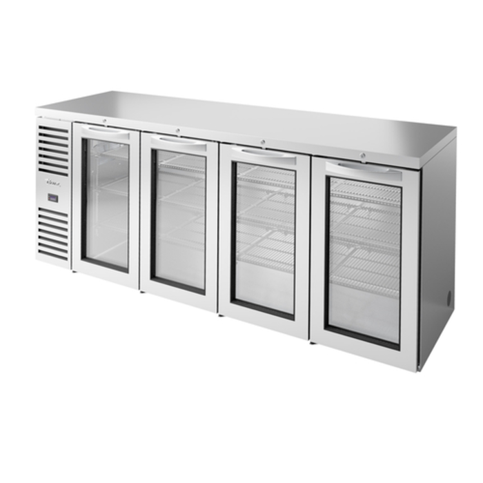 True TBR92-RISZ1-L-S-GGGG-1 92" Refrigerated Back Bar Cooler